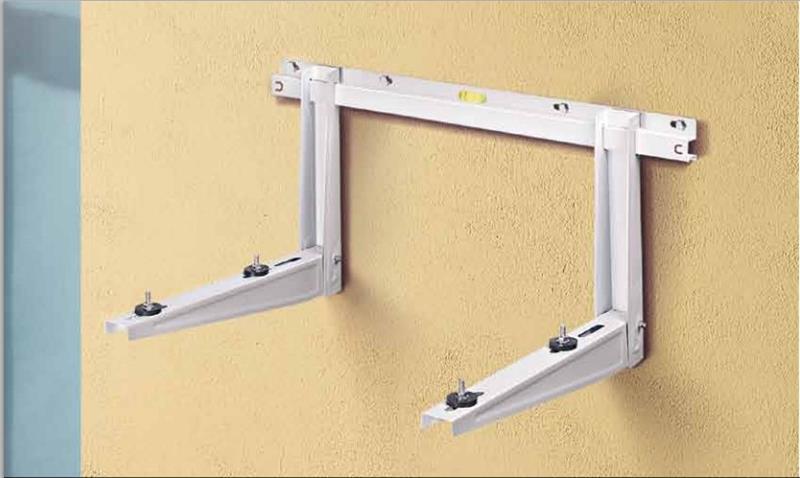 Wall bracket (galvanised) L=800x550 mm with accessories, 140 kg