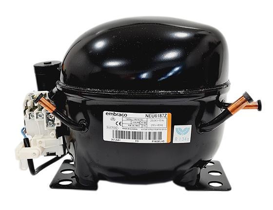 Sprężarka Embraco NEU6187Z,MBP - R134a, CSIR, 200-230V 50Hz / 208-230V 60Hz