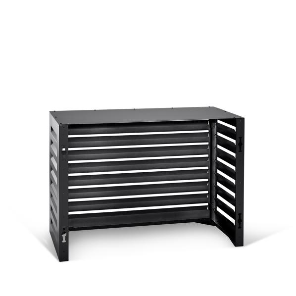 Evolar luftkonditionerings- och värmepumpshus svart aluminium S, 700x1000x500 MM