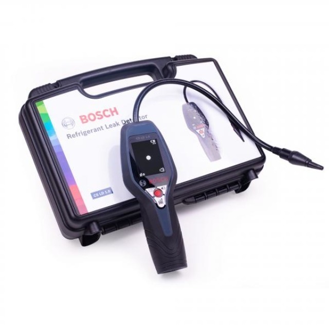 Bosch 1820010 elektroniczny wykrywacz nieszczelności CS LD 1.0 – wszystkie popularne czynniki chłodnicze (CFC, HCFC, HFC, HFO, HC (palne) czynniki chłodnicze/gazy oraz NH3)
