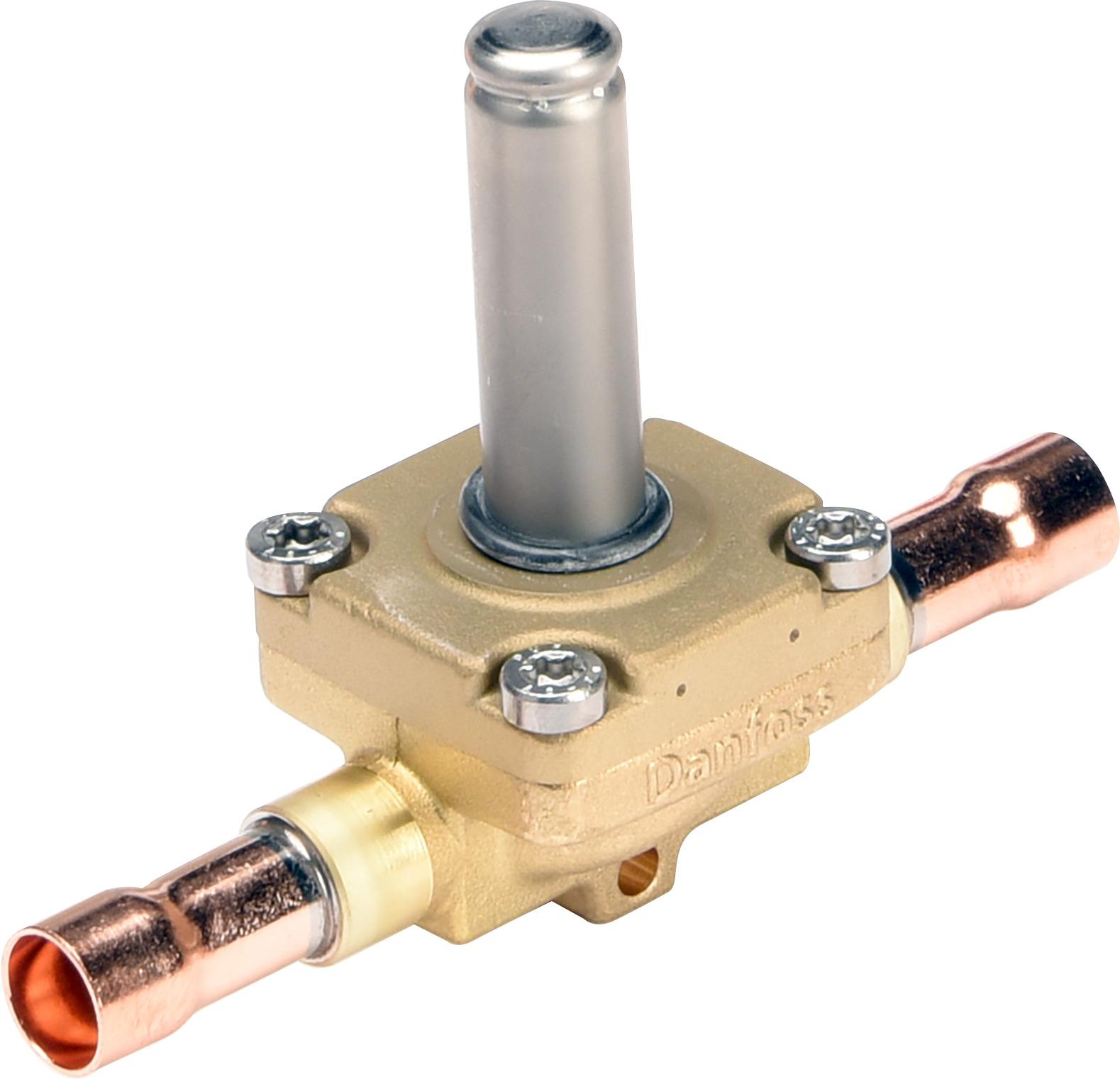 Zawór elektromagnetyczny Danfoss EVR10S 032L1296 NO, lut 12 mm, bez cewki