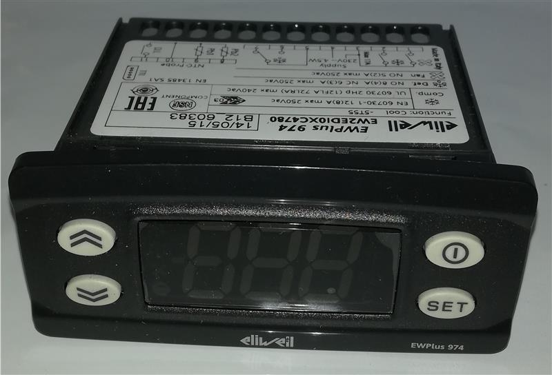 Refrigeration controller Eliwell EWPlus 971 2Hp/8A NTC 230Vac