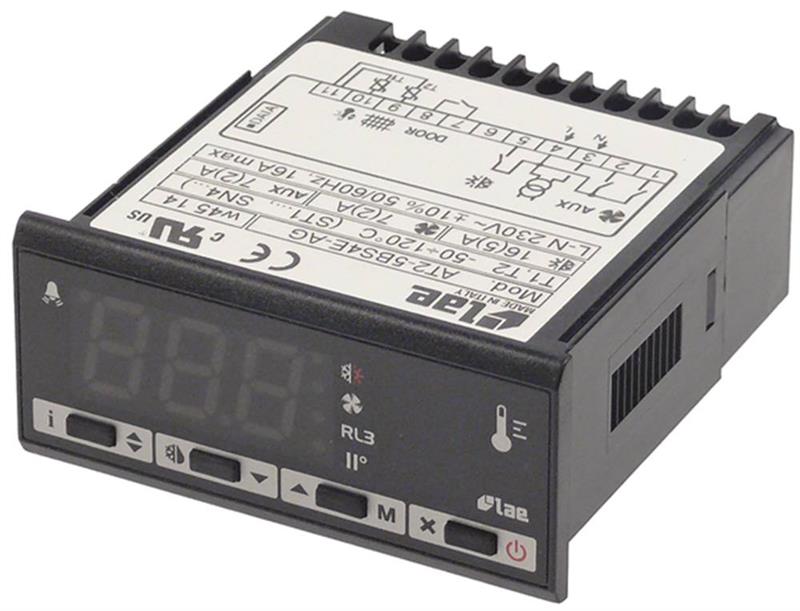 Sterownik chłodni LAE AT2-5BS4E-AG, 230V AC NTC/PTC