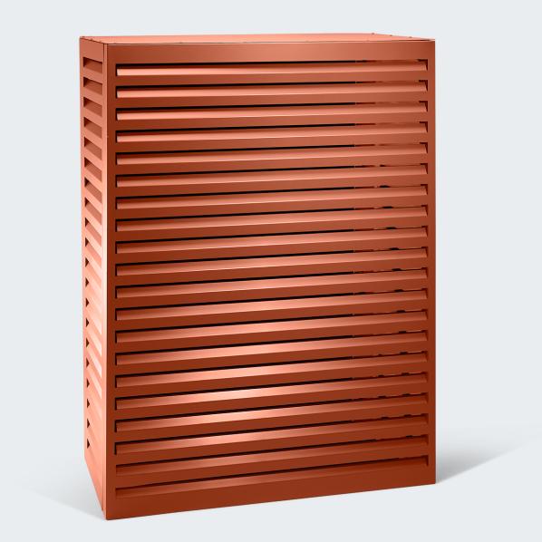 Evolar Climatisation & Boîtier de pompe à chaleur rouge brique Aluminium Tower, 1600x1200x650 MM