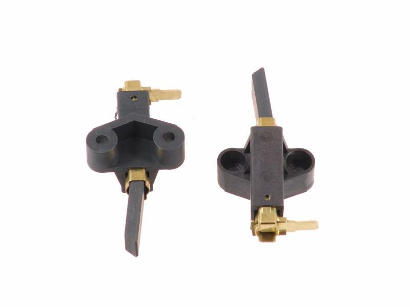 Escobillas de motor con alojamiento deslizante para muelle. Conexión de cable de cobre trenzado 5 x
