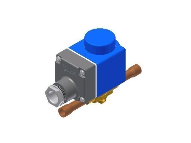 Zawór elektromagnetyczny Danfoss EVR20S, lutowany 22 mm NC z cewką, 032F2243