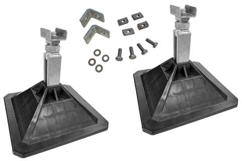 Alixo SET 2 piedi 305X305MM incl. supporto - fissaggio guide di montaggio H=225-350MM