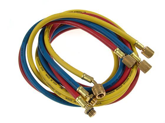 Zestaw węży napełniających MASTERCOOL 3 x 2,4 m, 1/2" ACME x 1/4" SAE