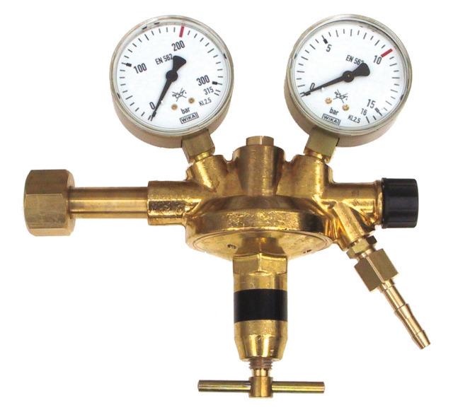 PERKEO CO2 & argon flesdrukregelaar, meetbereik 0-30 l/min