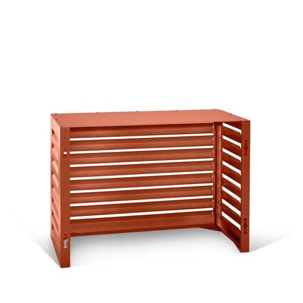 Evolar luftkonditionerings- och värmepumpshus tegelrött aluminium S, 700x1000x500 MM