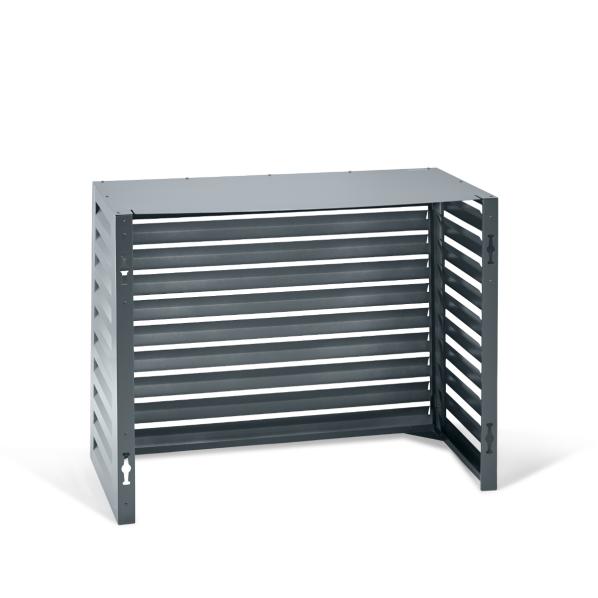 Alloggiamento per climatizzatore e pompa di calore Evolar Alluminio antracite scuro M, 800x1100x550 MM