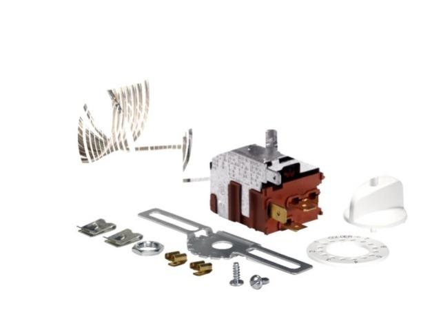 Termostato de servicio Danfoss 077B7002, tubo capilar 1,3 m, desescarche por pulsador