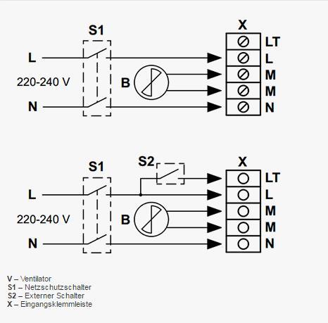 Styrenhet för hushållsfläktar BU-1-60 (timer, belysningssensor, fuktsensor, rörelsesensor)