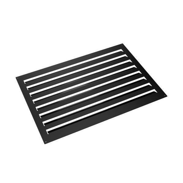 Evolar rear panel aluminium black S, 700x1000 MM