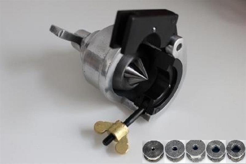Flaring bell (flaring device) with clamping jaws 1/4" - 3/4" complete set in transport case 