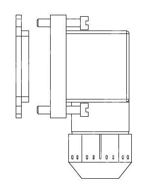 Złącze cewki CASTEL 9155/R01, bez kabla, IP65 / IP68