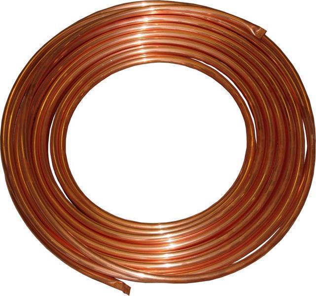 Copper pipe CU Ø 6 mm, thickness 1 mm, pack 50 m