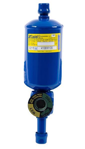 Filter drier with sight glass (combi) CASTEL 4108/M10S, 10 mm ODS solder connection