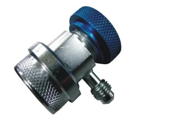 Service adapter quick coupling for A/C low pressure, R134a, male thread 1/4 "SAE x 13mm
