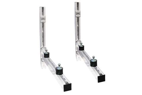 Alixo KIT consoles murales galvanisées 38X40X450MM - incl.usive amortisseur de vibrations M8