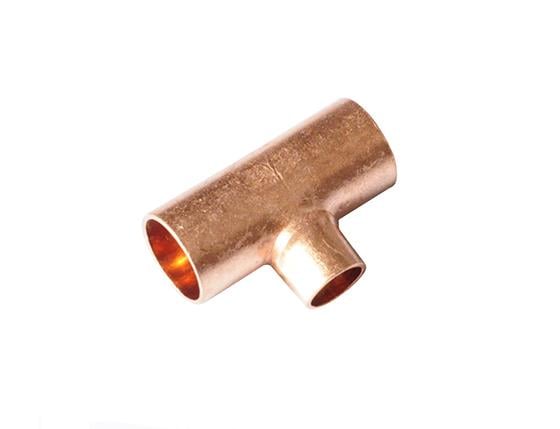 Copper T-piece reduced i/i/i 12-08-12 mm, solder end