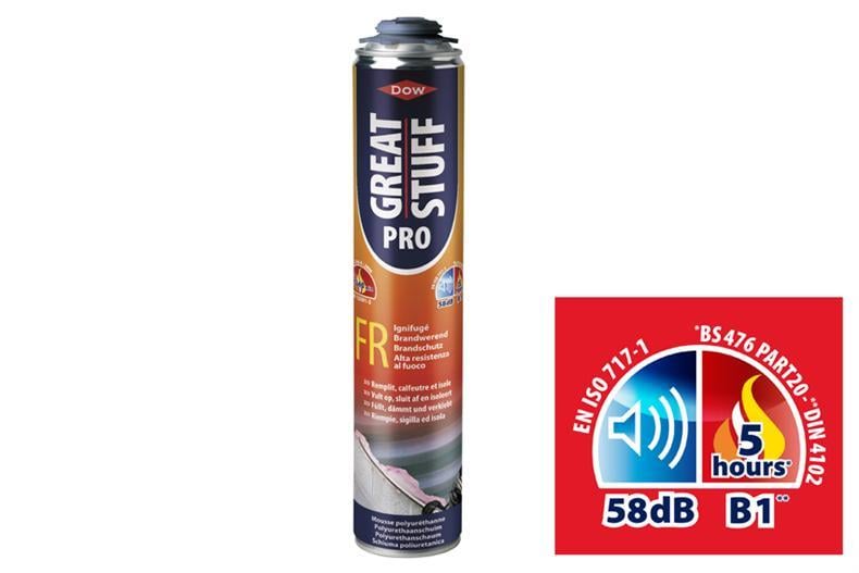 PUR foam - fire protection - B1 750 ml for pistal Great Stuff Pro