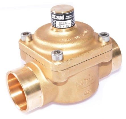 check valve Castel 3122/17, solder straight-way 2 1/8" ODS, KV 40