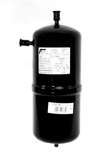 Liquid separator Frigomec, 1.6 l, inlet 06 mm ODS, outlet 06 mm