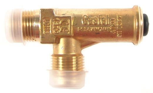 Safety valve flare CASTEL 3060/45C430, 1/2" NPT - 5/8" SAE, 43 bar