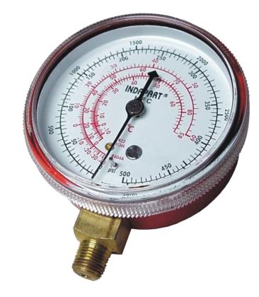 Replacement pressure gauge high pressure, connection 1/8 NPT, R134a, R407C, R404a, R22