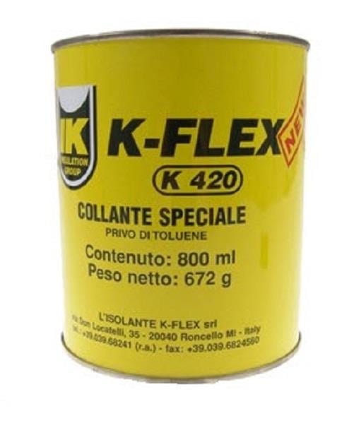 Adesivo speciale per materiali isolanti K-Flex 0,8 l, K420