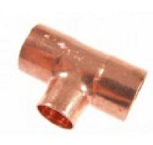 Copper T-piece reduced i/i/i 18-15-18 mm, 5130
