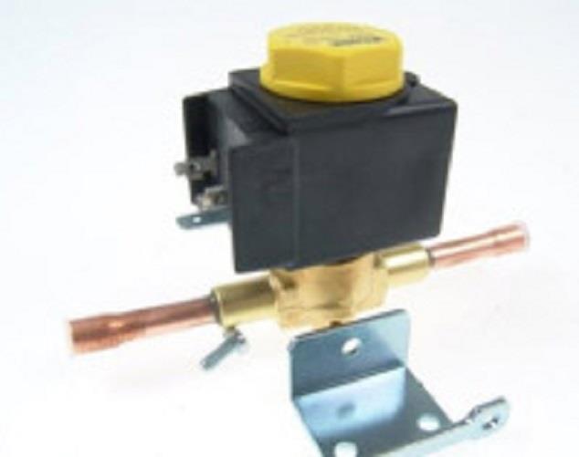 Solenoid valve Castel, NC, solder connections 1/4" ODS, with coil, 1028/2A6.E