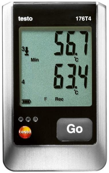 Testo 176 T4, 4-Channel Temperature Data Logger with External Sensor Connection