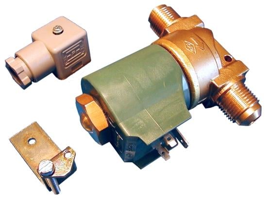 Solenoid valve Honeywell, MS124, flare connection 3/4 ", complete
