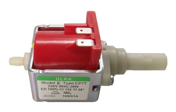 Pompa ULKA EP 77-28 W, plastica, alette di collegamento, piastra di montaggio