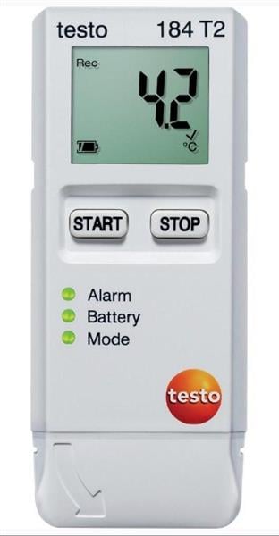 Testo 184 T2 USB Datalogger, 150 dagen / 40000 meetwaarden (inclusief software)