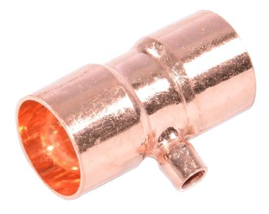 La pieza en T de cobre reduce i / i / i 22-06-22 mm, soldando