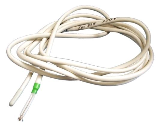 Câble chauffant CSC 2-2, puissance 80 W, L Partie chauffante 2000 mm, L Total 3000 mm