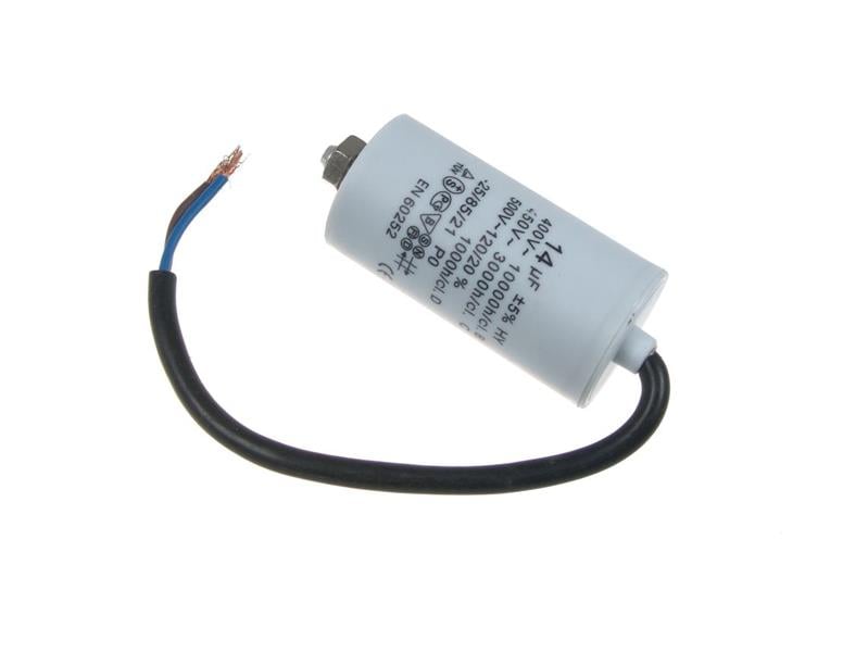 Condenser SC1161, 4 uF, 450-500 V (Cable + screw)