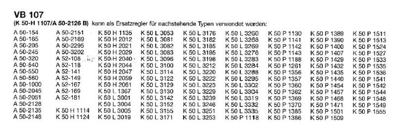 Termostat RANCO K50-H1107000, VB107, maks.+2/-3; min.+12,5/ ; L = 2000 mm