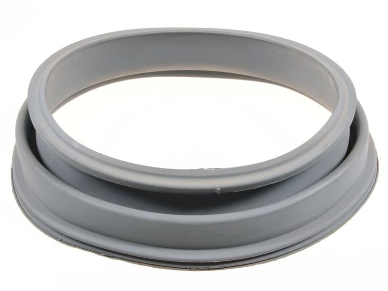 Door gasket (seal), light gray, elastic, alkali resistant, for washing machines of the brand.