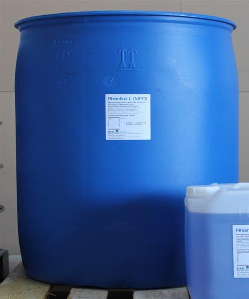 Rheinfluid L (MPG) 200 kg / 192,3 L Anticongelante concentrado con protección anticorrosiva, dilución al 25%.