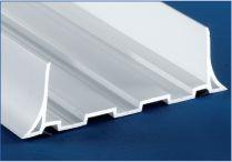 Bar U - PVC for PU Panel 100 White, L = 4 m, RAL 9010