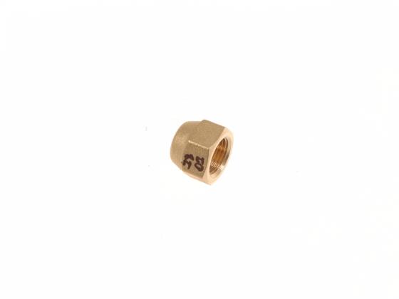 Flanged nut / union nut thread 3/8 "hole size 6.35 mm (1/4") for refrigerant line