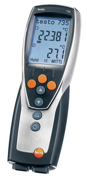 testo 735-1 Temperature measuring instrument (3-channel)