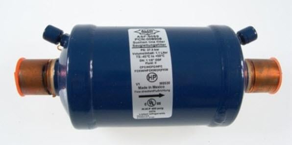 Filtro de línea de aspiración ALCO, ASF-50 S9,1.1/8 "ODF (28), conexión para soldadura, 008881