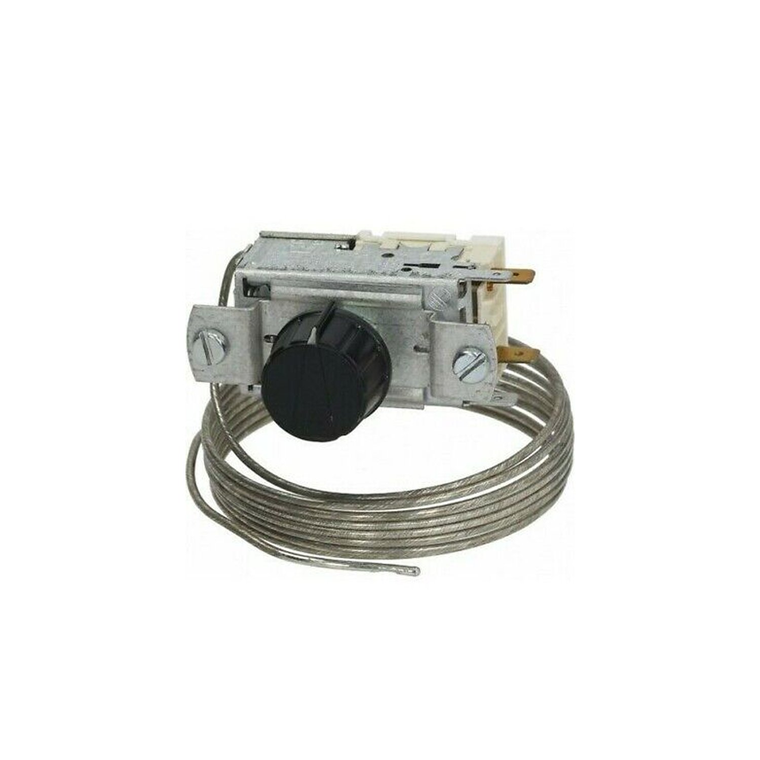 THERMOSTAT RANCO K50-P1560,2 contacts 6A 250V Capillary tube 2000 mm cold -5°C, warm +12°C - DT9°C crescent-shaped pin ø 6 x 4.6 mm