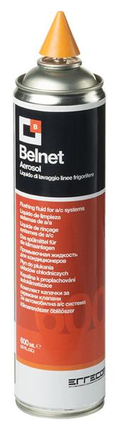 Errecom Belnet Fast Flush 600 ml (cône de remplissage), agent nettoyant pour systèmes de climatisation (circuits) avec cône en caoutchouc
