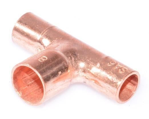 Copper tee reduces i / i / i 06-08-06 mm